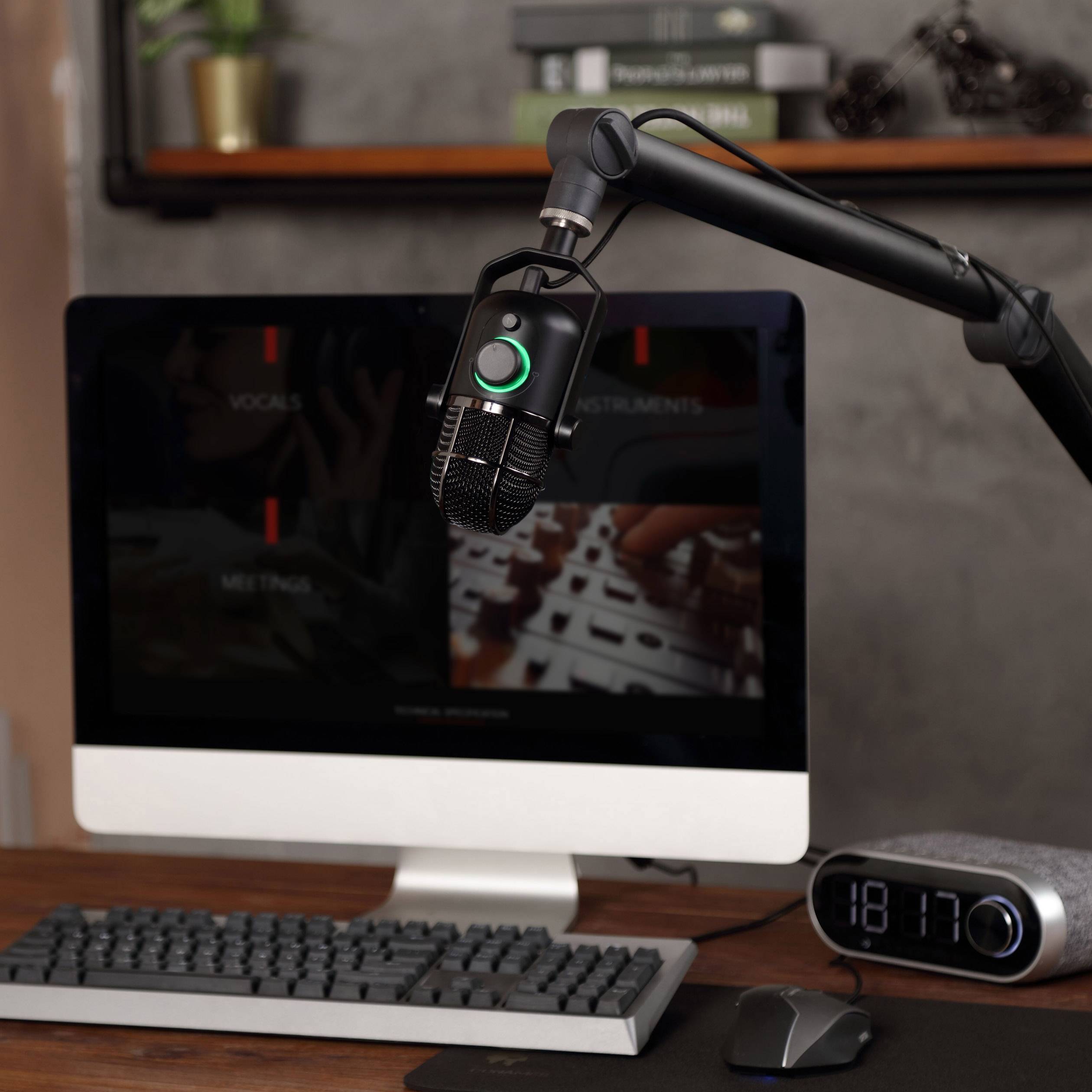 Thronmax M3PLUS Stand USB-Studiomikrofon Übertragungsart (Details):Kabelgebunden Standfuß, inkl. Kabel USB-C®, Audio, stereo (3.5 mm Klinke) Kabelg