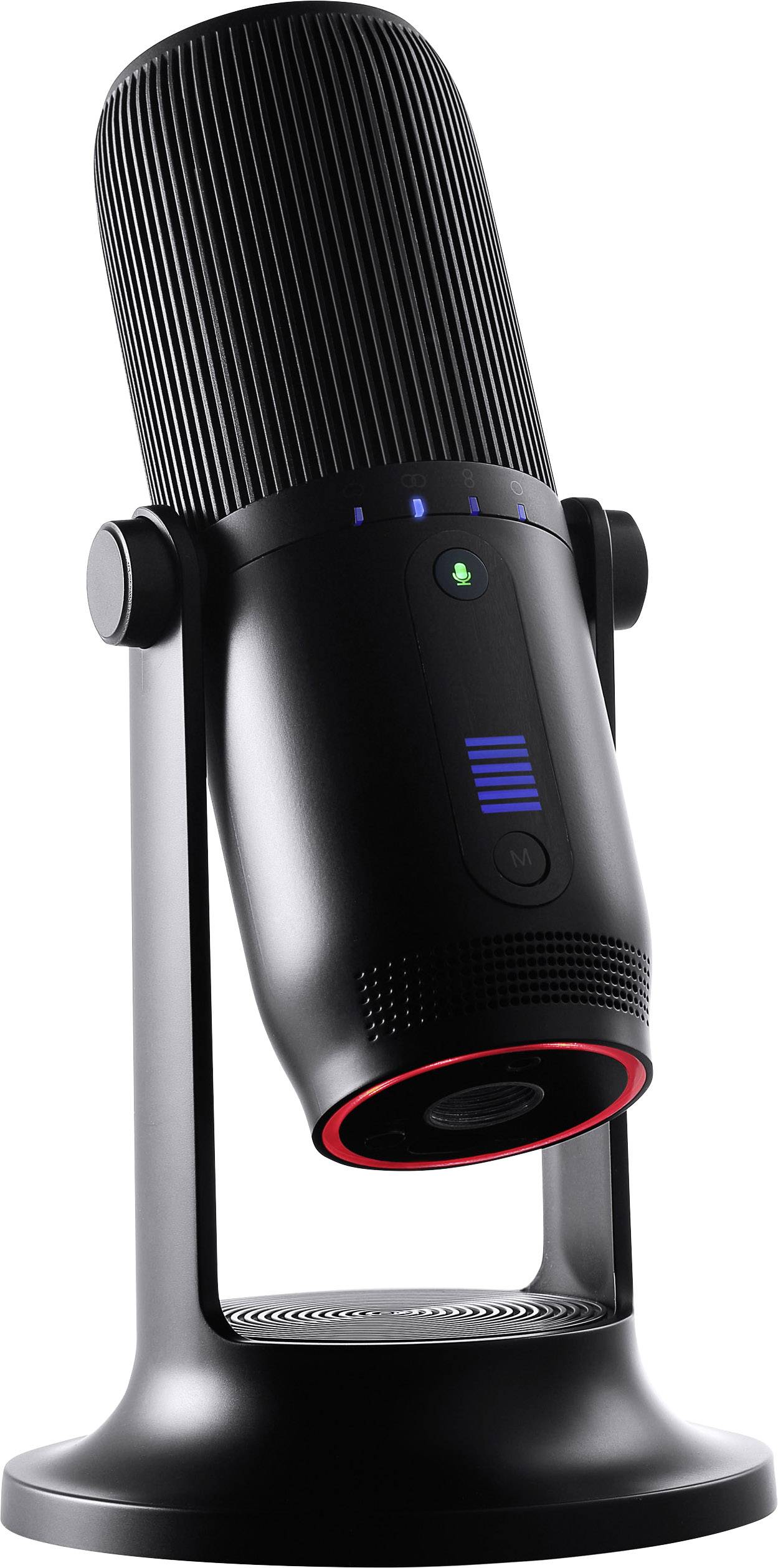 Thronmax M2 Stand USB-Studiomikrofon Übertragungsart (Details):Kabelgebunden Standfuß, inkl. Kabel USB-C®, Audio, stereo (3.5 mm Klinke) Kabelgebun