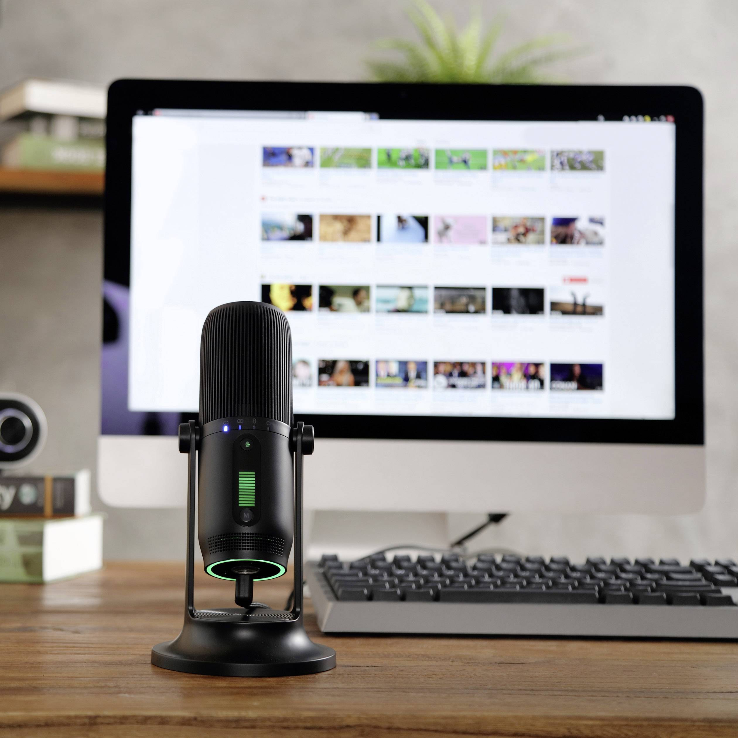 Thronmax M2 Stand USB-Studiomikrofon Übertragungsart (Details):Kabelgebunden Standfuß, inkl. Kabel