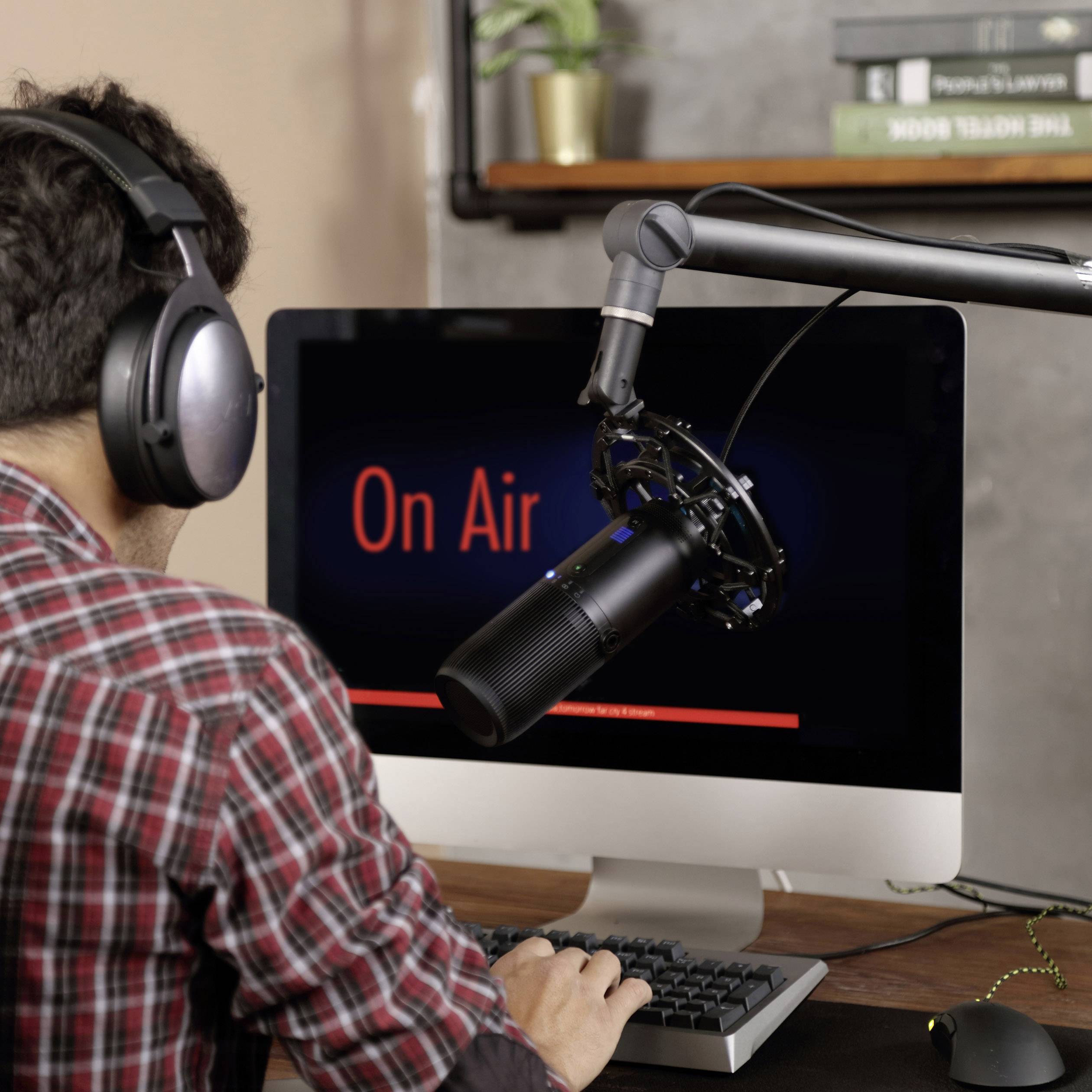 Thronmax M2 Stand USB-Studiomikrofon Übertragungsart (Details):Kabelgebunden Standfuß, inkl. Kabel USB-C®, Audio, stereo (3.5 mm Klinke) Kabelgebun