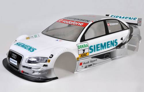 04148 1:5 Karosserie Audi A4 DTM Siemens Lackiert, geschnitten, dekoriert
