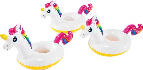 Intex Einhorn Getränkehalter 3er Set 57506NP