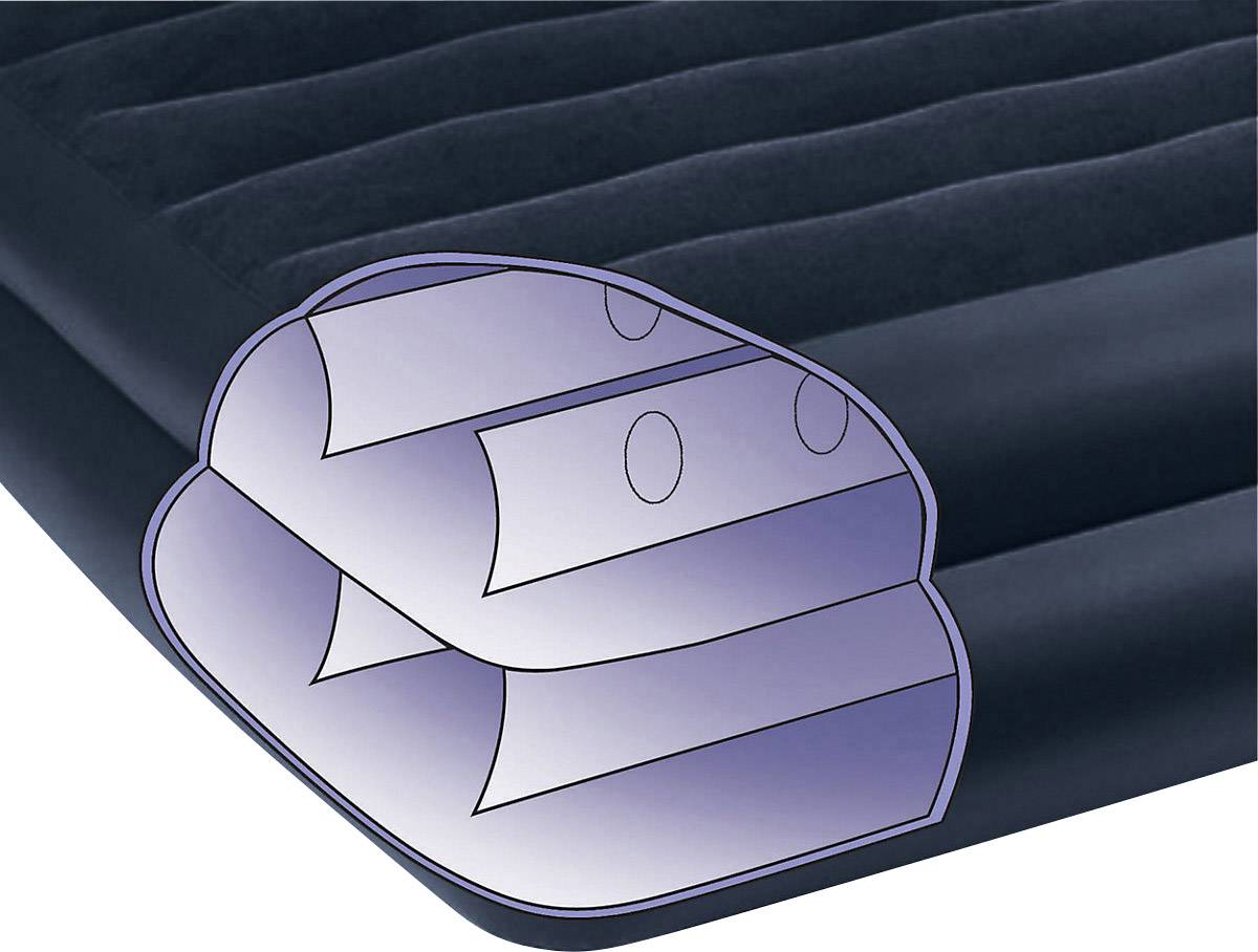 Intex 66702 Luftbett Pillow Rest blau Queen Blau