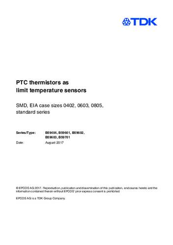 TDK B59701A0100A062 PTC-Thermistor