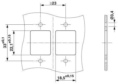 Phoenix Contact CUC-V14-F1ZNI-EM/R4F8 Anbaurahmen 1413961 Polzahl Sensoren 8 Metall 1St.