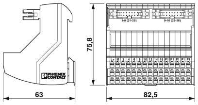 Passivmodul Phoenix Contact 2908465 VIP-3/PT/2FLK14/AN/2P/S7-1500A Inhalt: 1 St.