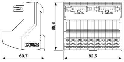 Passivmodul Phoenix Contact 2908464 VIP-3/SC/2FLK14/AN/2P/S7-1500A Inhalt: 1 St.