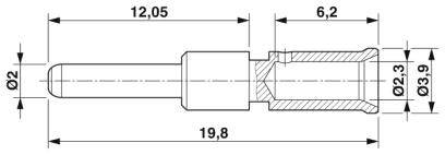 Phoenix Contact Crimpkontakt 1607656 ST-20KP020 Inhalt: 50St.