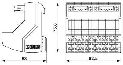 Phoenix Contact Passivmodul 2908846 VIP-3/PT/2FLK14/AN/2P/S7-1500B Inhalt: 1St.