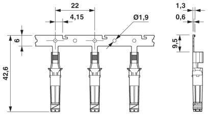 Phoenix Contact Crimpkontakt 1704930 PV-FT-CCF-2,5-4-R1000 Inhalt: 1000St.