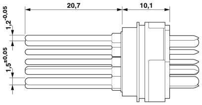 Phoenix Contact Kontakteinsatz 1603651 RC-63P1NC20000 Inhalt: 10St.