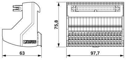 Phoenix Contact Passivmodul 2908496 VIP-3/PT/FLK50/AN/S7-1500 Inhalt: 1St.