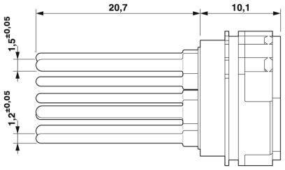 Phoenix Contact Kontakteinsatz 1603778 RC-63S1NC20000 Inhalt: 10St.