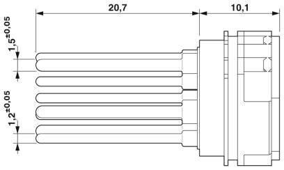Phoenix Contact Kontakteinsatz 1603778 RC-63S1NC20000 Inhalt: 10St.