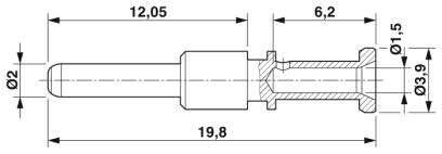 Crimpkontakt 1607655 ST-20KP010 Phoenix Contact Inhalt: 50 St.