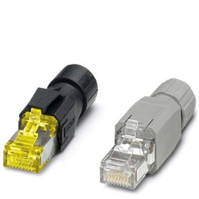 Phoenix Contact VS-08-RJ45-5-Q/IP20 BK RJ45-Steckverbinder CAT5 1658008 Stecker, gerade Polzahl Sensoren 8 Schwarz 1 St.