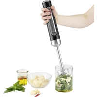 Trisa Battery Mix Stabmixer 100W schnurlos Edelstahl, Schwarz Trisa Battery Mix Stabmixer 100W schnurlos Edelstahl, Schwarz