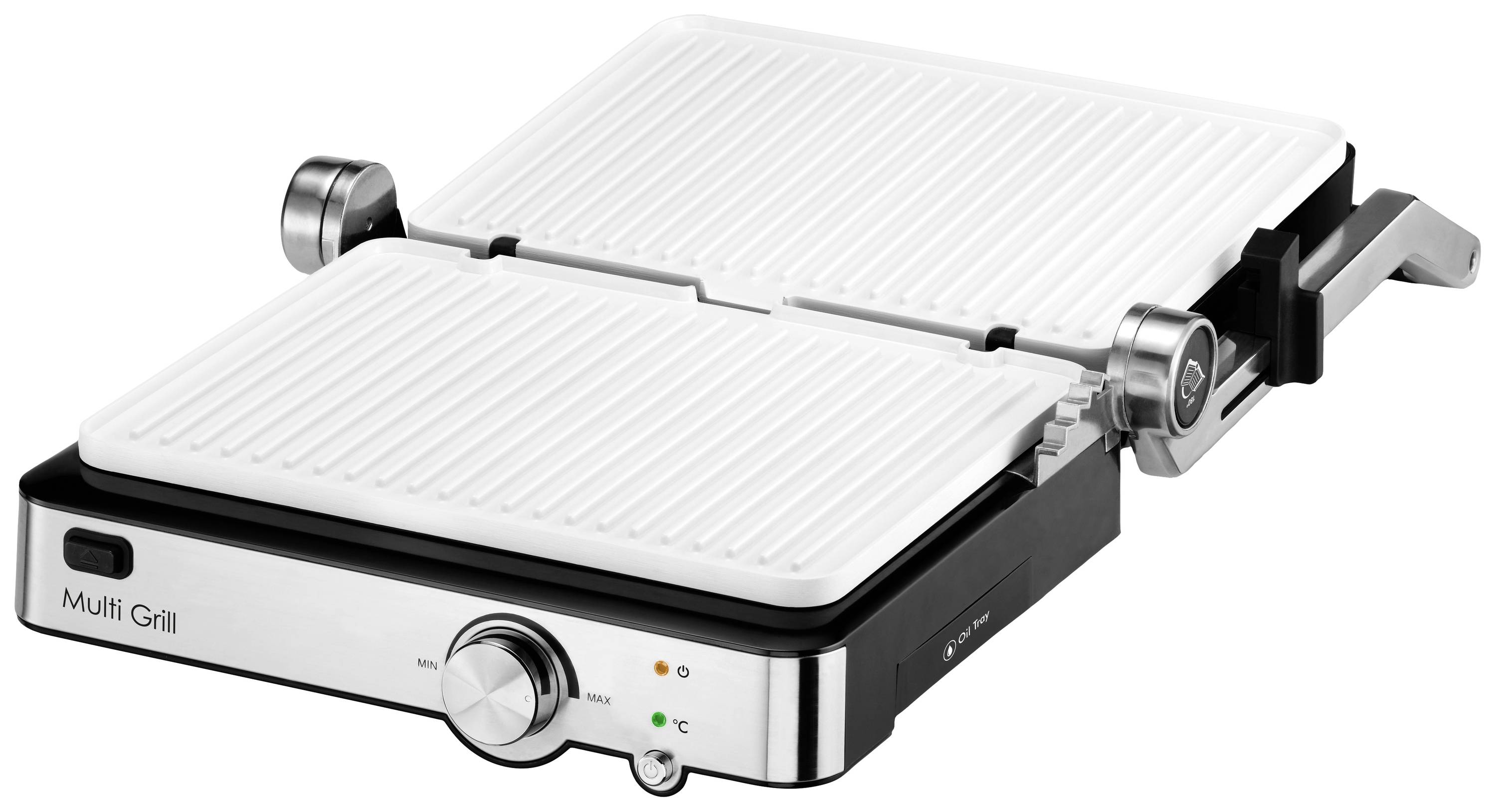 Trisa Multi Grill Tisch Grill klappbar Edelstahl, Schwarz