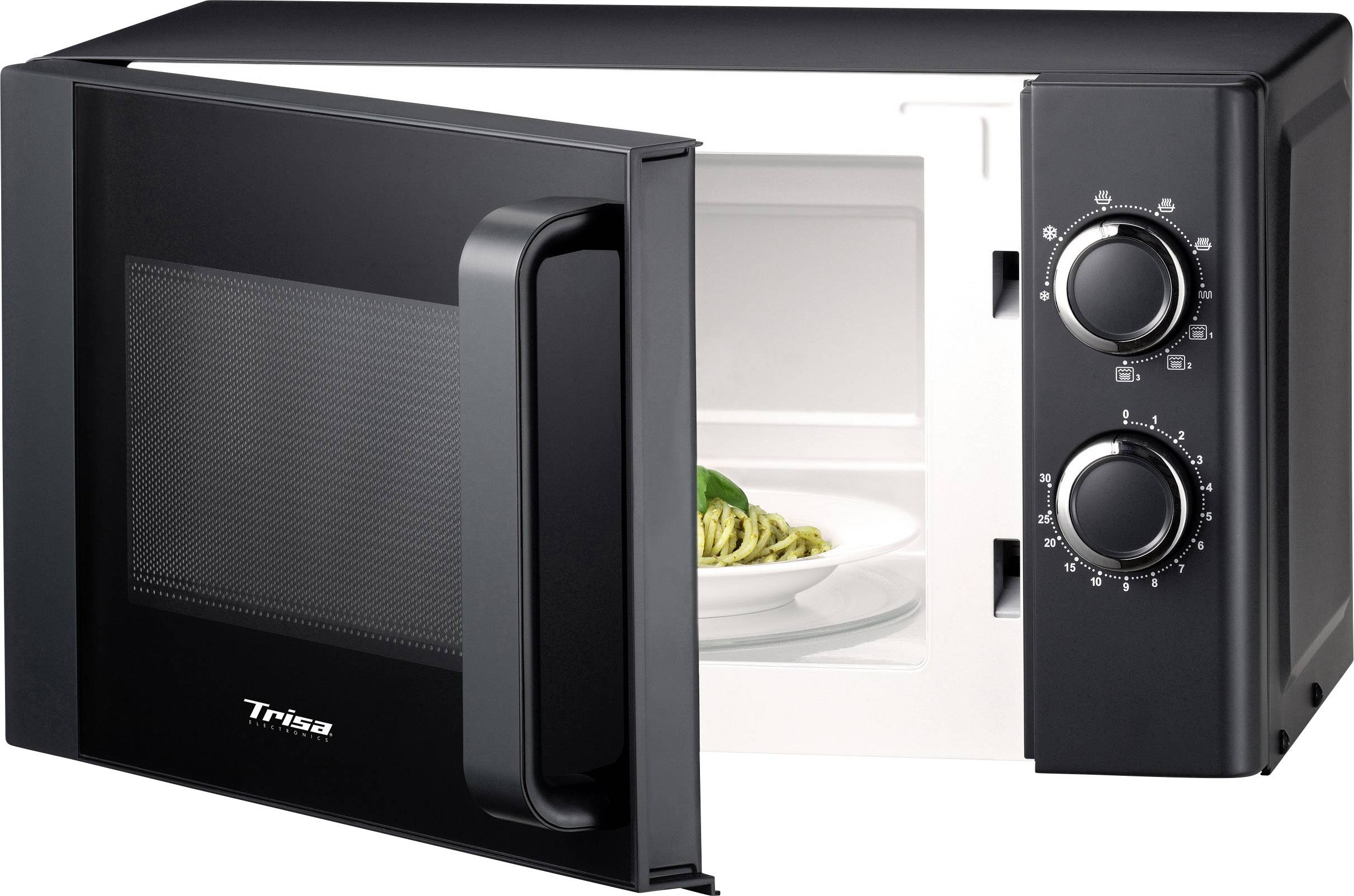 Trisa Micro Grill 20L Mikrowelle Schwarz 700W kabelgebunden