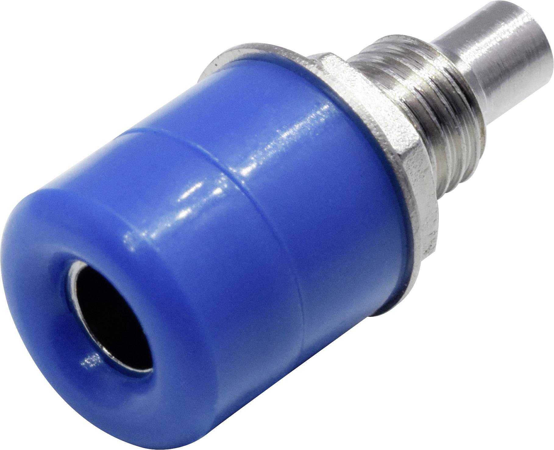 TRU COMPONENTS Laborsteckverbinder-Sortiment Buchse, Einbau vertikal Blau 10St.