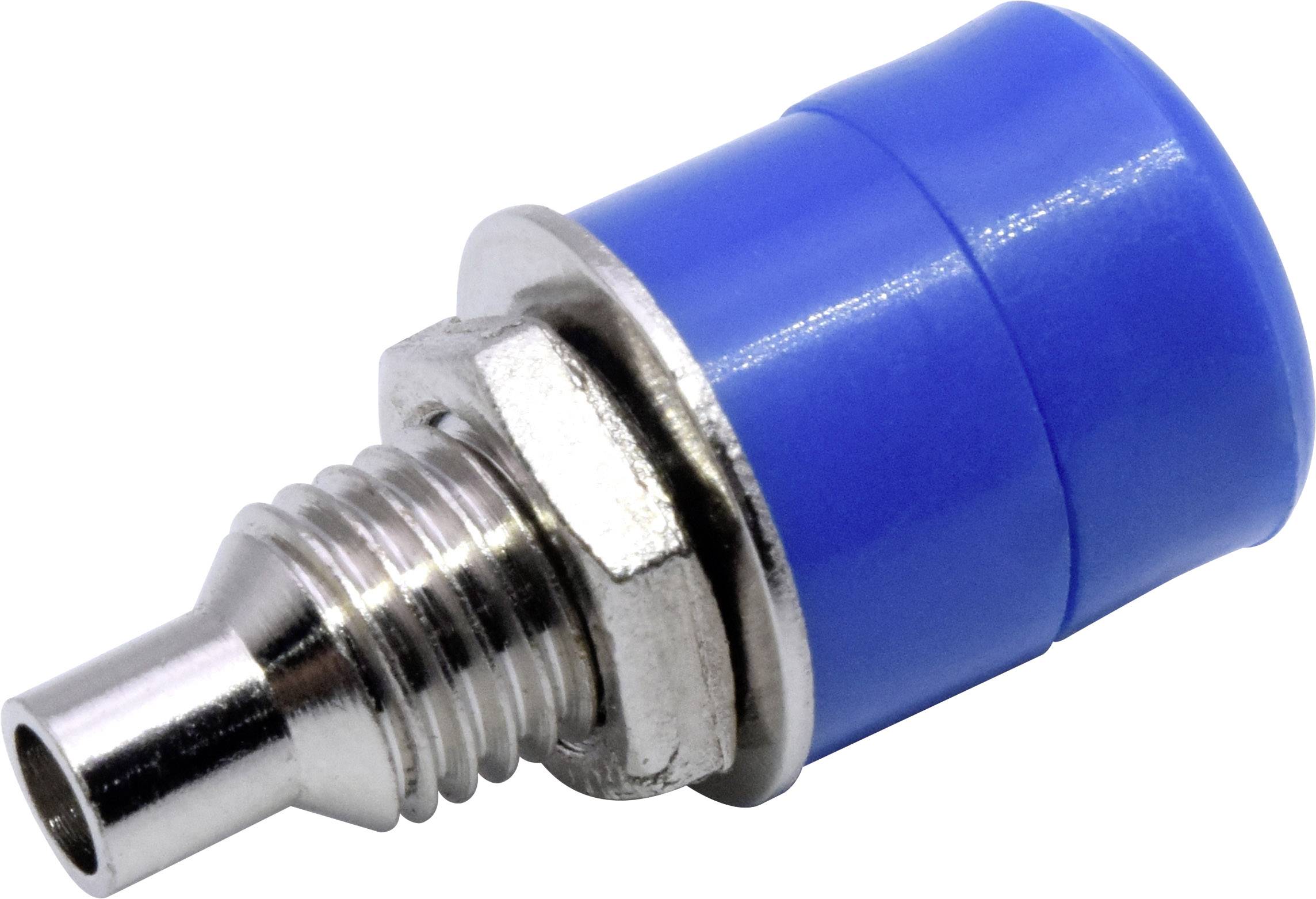 TRU COMPONENTS Laborsteckverbinder-Sortiment Buchse, Einbau vertikal Blau 10St.