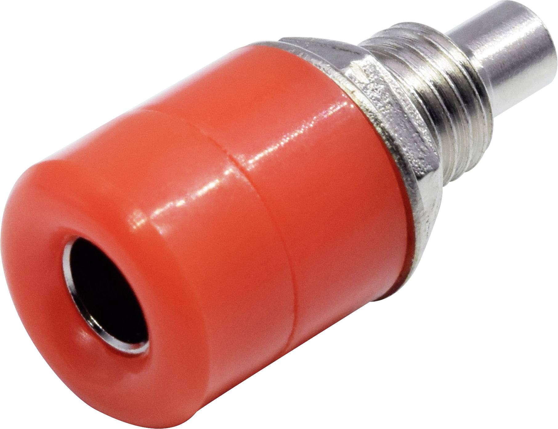 TRU COMPONENTS Laborsteckverbinder-Sortiment Buchse, Einbau vertikal Rot 10St.