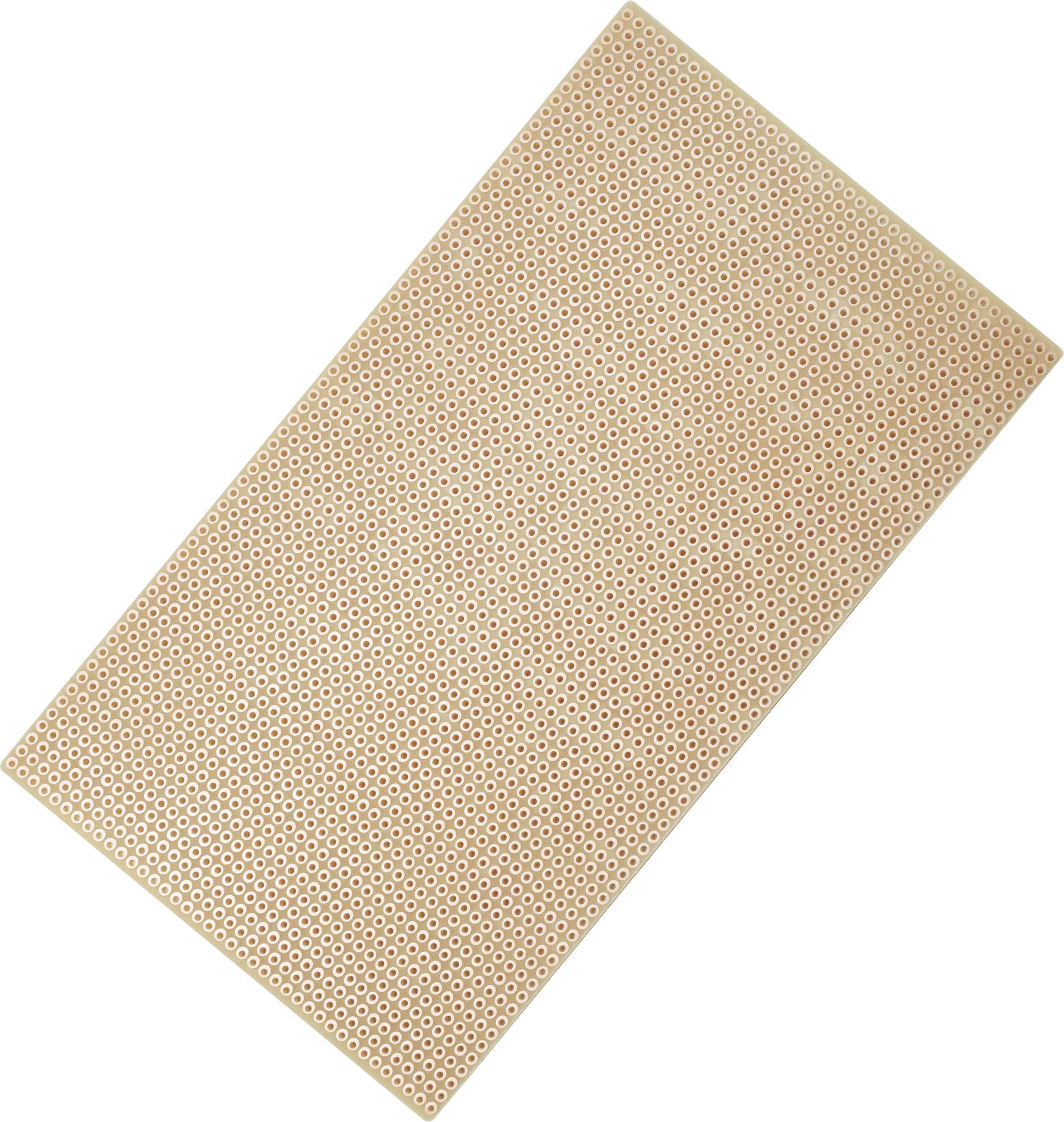 TRU COMPONENTS Europlatine Hartpapier (L x B) 160mm x 100mm 35µm Rastermaß 2.54mm Inhalt 4St.