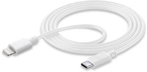 Cellularline USB 2.0 Anschlusskabel [1x USB-C™ Stecker - 1x Apple Lightning-Stecker] 15.00cm Weiß