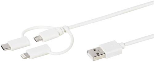 Vivanco USB Ladekabel USB 2.0 USB A Stecker, USB C™ Stecker, Apple Lightning Stecker, USB Micro B  - Onlineshop Voelkner