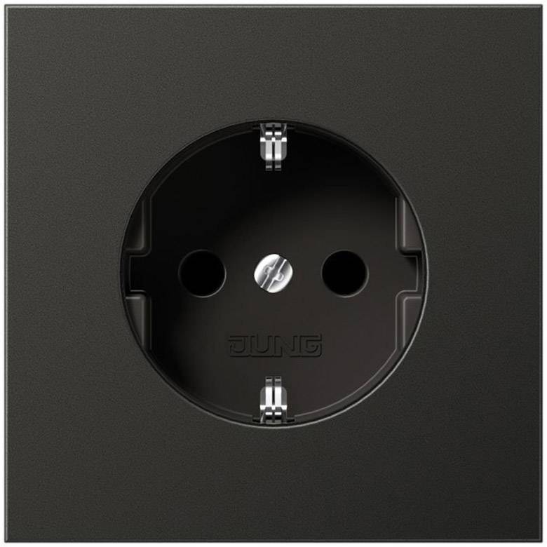 Jung 1fach Einsatz Schutzkontakt-Steckdose Schwarz AL1520NKIAN 1 St.