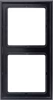Jung 2fach Rahmen Abdeckung Schwarz LS982SW 1St.