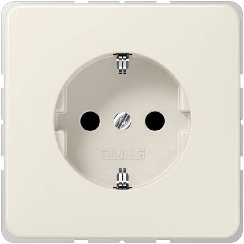Jung 1fach Einsatz Schutzkontakt-Steckdose Creme-Weiß CD1520NBF 1 St.
