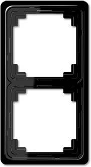 Jung 2fach Rahmen Abdeckung Schwarz CDP582SW 1 St.