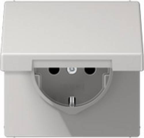 1fach Einsatz Steckdose mit Klappdeckel Grau LS1520KLLG