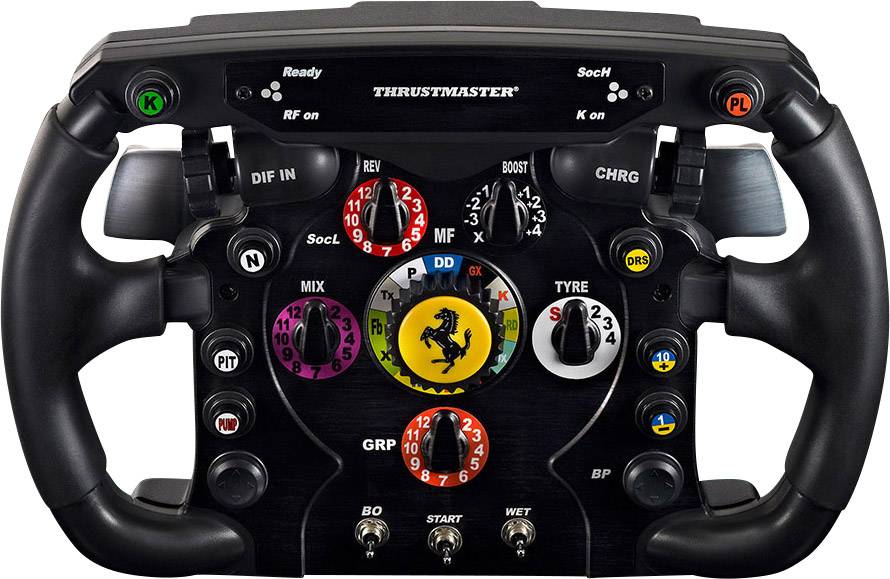 Thrustmaster Scuderia Ferrari Race Kit Lenkrad Add-On USB PC, PlayStation 3, PlayStation 4, Xbox One Schwarz, Rot
