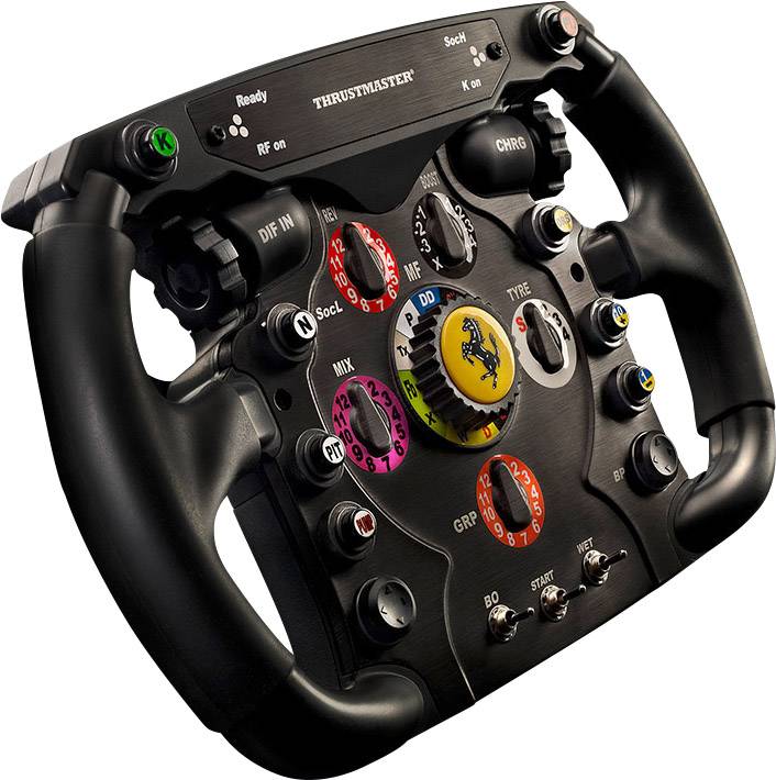 Thrustmaster Scuderia Ferrari Race Kit Lenkrad Add-On USB PC, PlayStation 3, PlayStation 4, Xbox One Schwarz, Rot