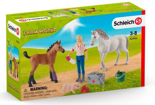 Schleich Arztbesuch bei Stute und Fohlen 42486