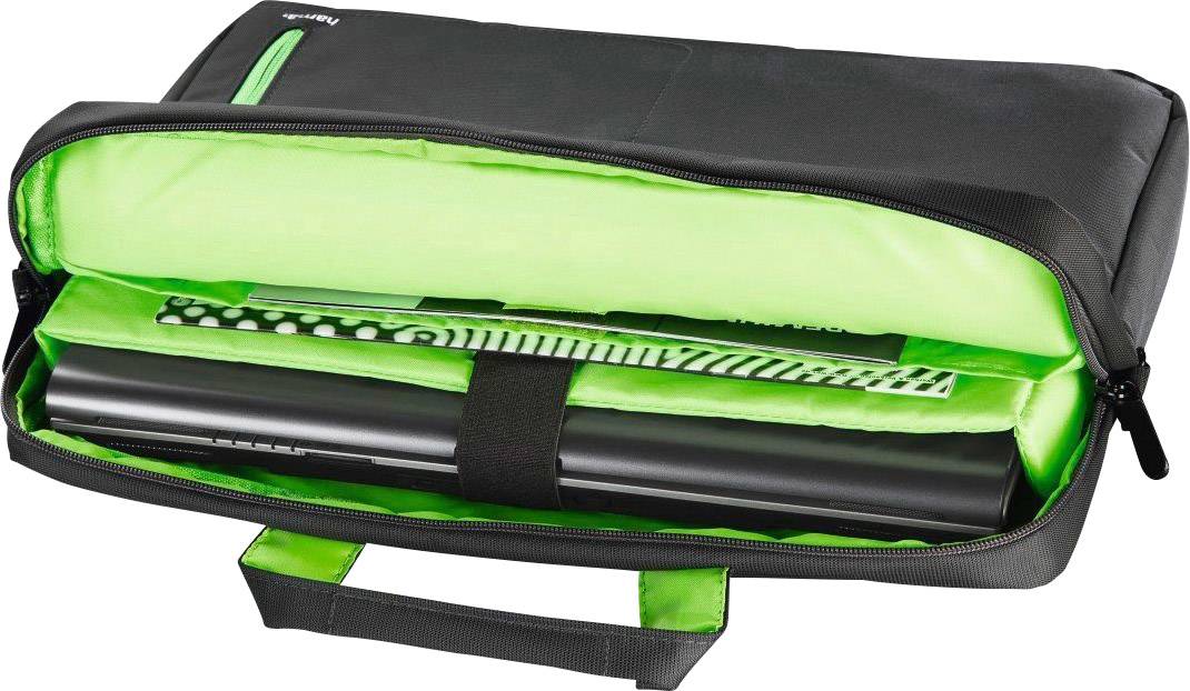 Hama Notebook Tasche Marseille Passend für maximal: 43,9cm (17,3") Schwarz, Grün