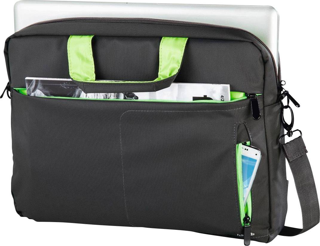 Hama Notebook Tasche Marseille Passend für maximal: 43,9cm (17,3") Schwarz, Grün