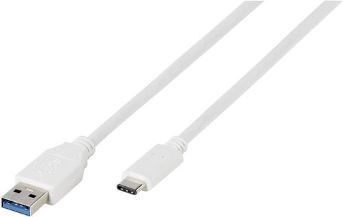 Vivanco USB Kabel USB 3.2 Gen1 (USB 3.0 USB 3.1 Gen1) USB A Stecker, USB C™ Stecker 1.00m Weiß  - Onlineshop Voelkner