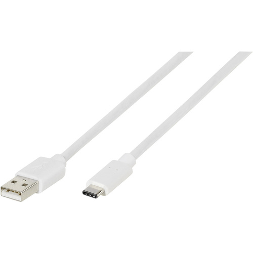 Vivanco USB-Kabel USB 2.0 USB-A Stecker, USB-C® Stecker 0.50m Weiß 38755