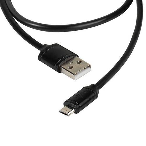Vivanco USB Kabel USB 2.0 USB A Stecker, USB Micro B Stecker 2.00m Schwarz 36292  - Onlineshop Voelkner