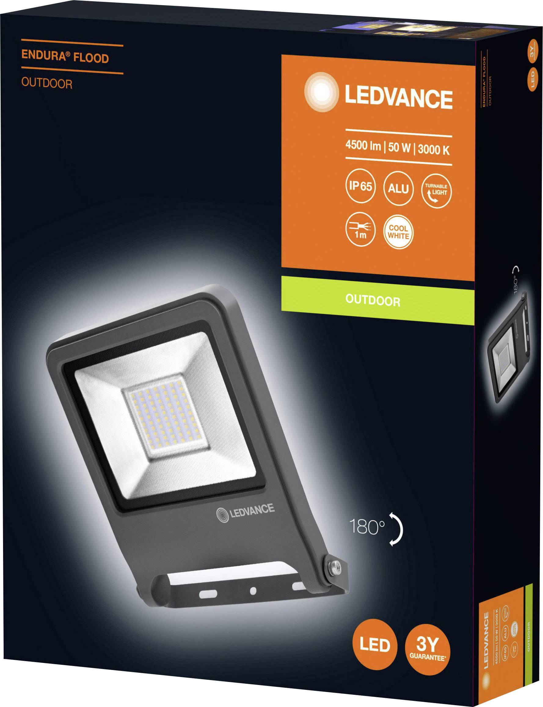 LEDVANCE ENDURA® FLOOD Cool White L 4058075206724 LED-Außenstrahler 50W Leuchtfarben: Neutralweiß