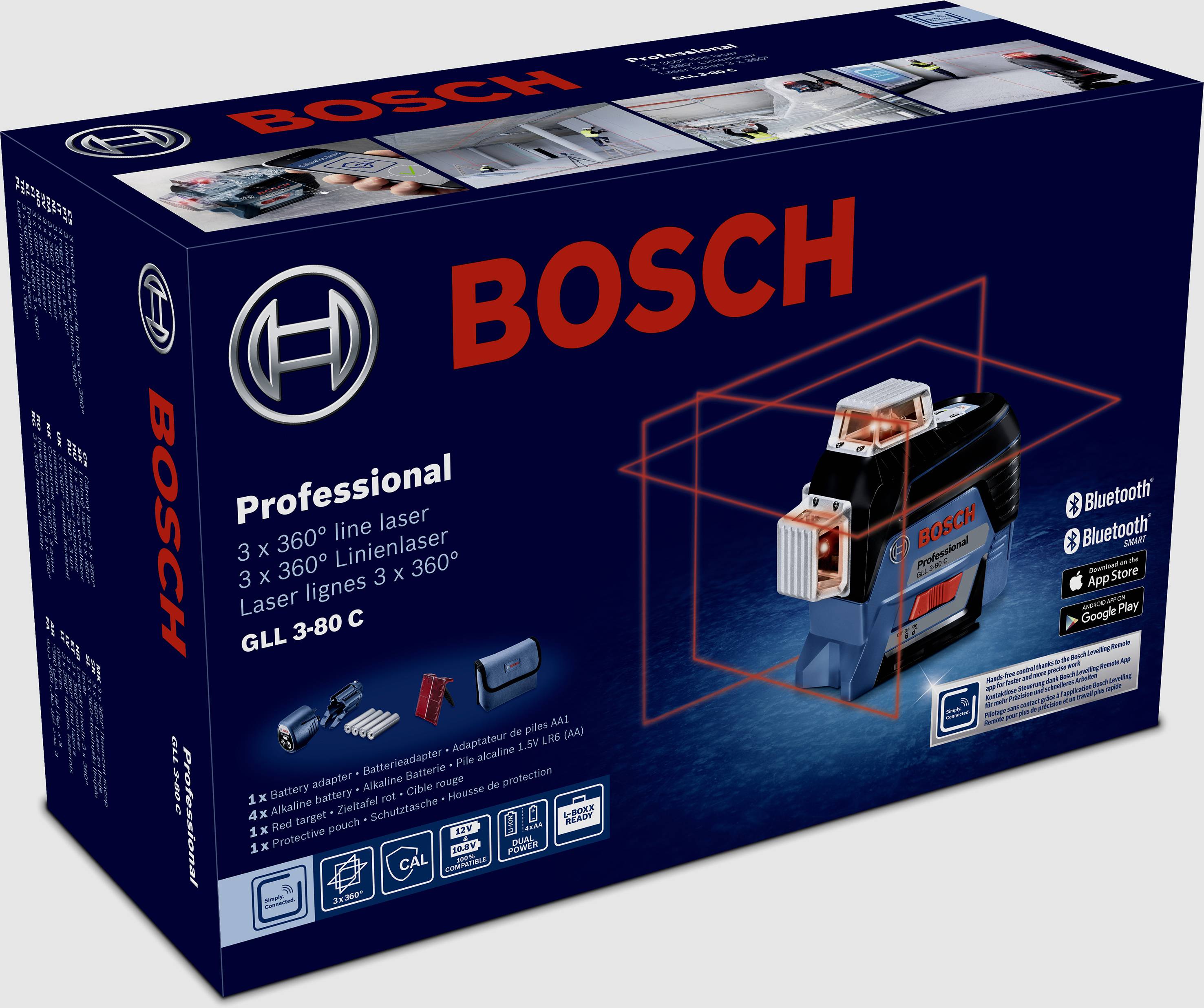 Bosch Professional GLL3-80C Linienlaser Reichweite (max.): 120 m