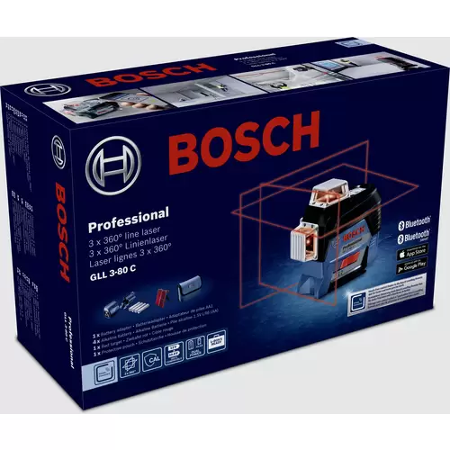 Bosch Professional GLL3-80C Linienlaser Reichweite (max.): 120m Bosch Professional GLL3-80C Linienlaser Reichweite (max.): 120m