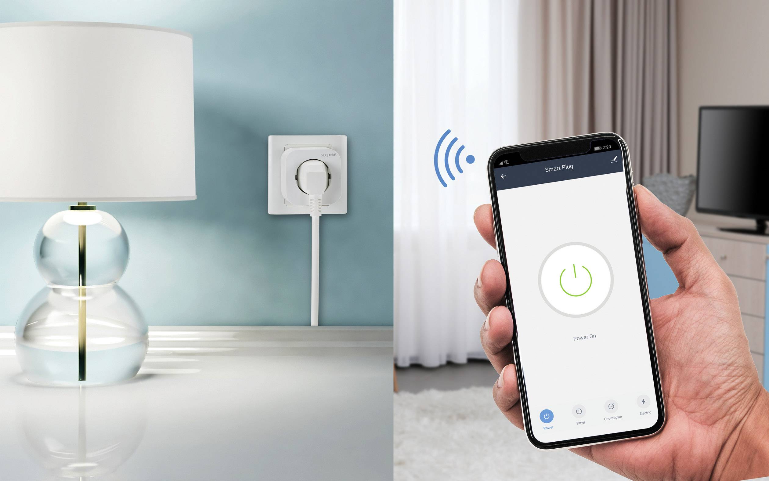 Sygonix SY-4276902 Wi-Fi Steckdose mit Messfunktion Innenbereich 2500W