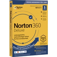 Norton Life Lock Norton™ 360 Deluxe 50GB GE 1 USER 5 DEVICE 12MO Jahreslizenz, 5 Lizenzen Windows, Mac, Android Antivirus Norton Life Lock Norton™ 360 Deluxe 50GB GE 1 USER 5 DEVICE 12MO Jahreslizenz, 5 Lizenzen Windows, Mac, Android Antivirus
