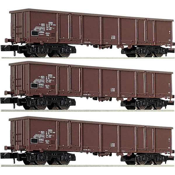 Fleischmann 828347 N 3er-Set Offene Güterwagen der DR
