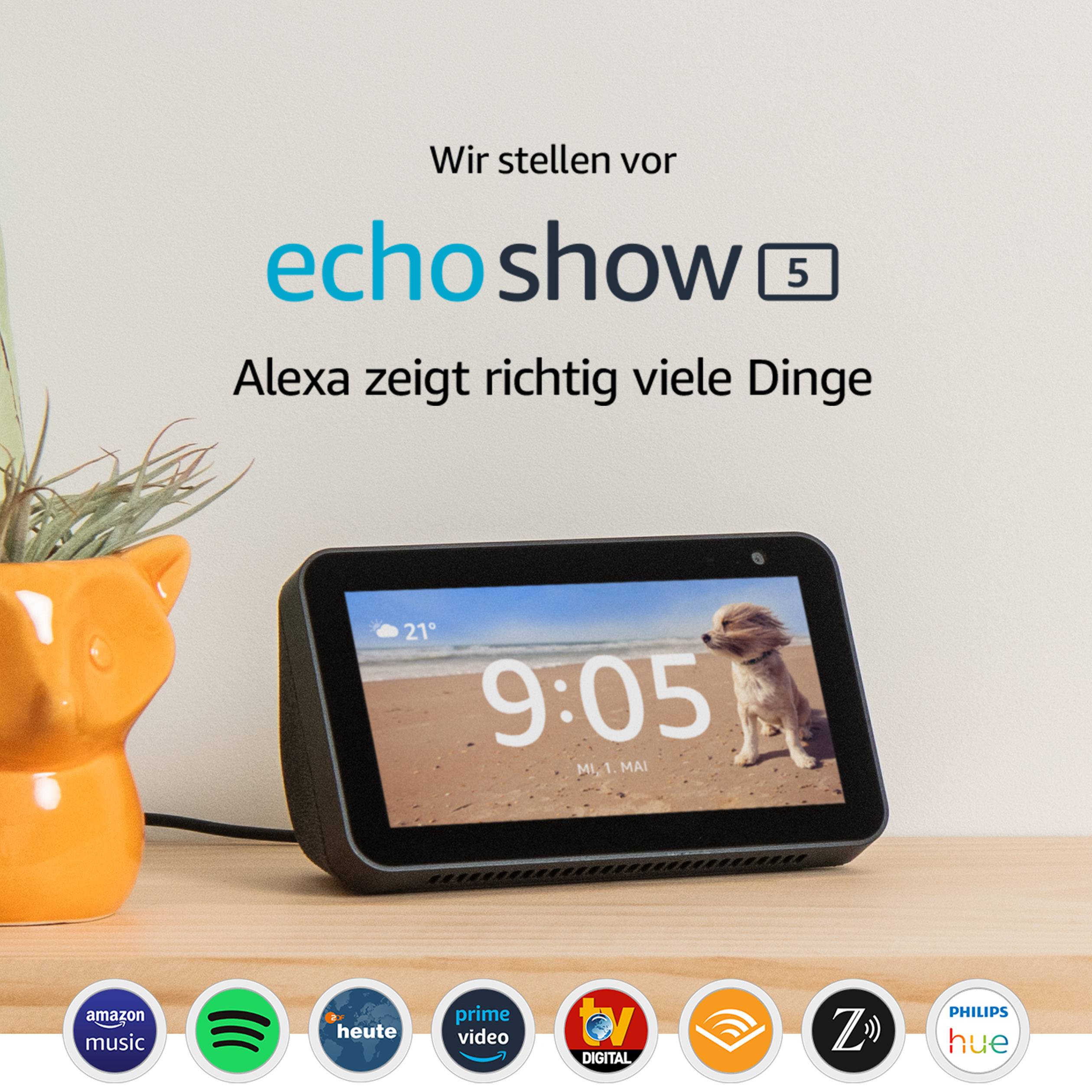 Amazon echo Show 5 Sprachassistent Weiß, Weiß