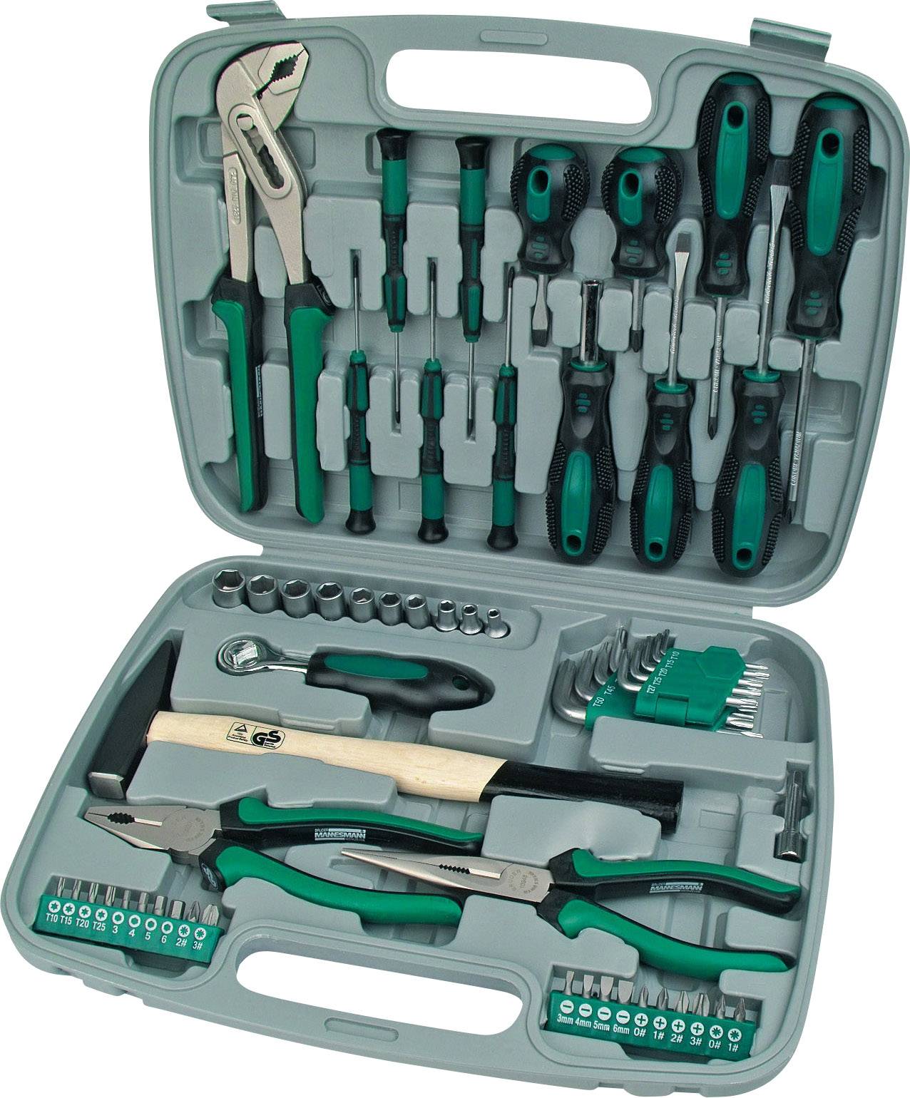 Brüder Mannesmann M29057 Werkzeugkoffer bestückt 57teilig